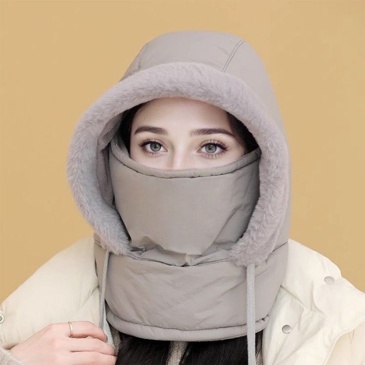 🔥Last Day Sale 50% OFF🔥Plush-lined Thickened Thermal Hat with Face Mask for Men and Women-13