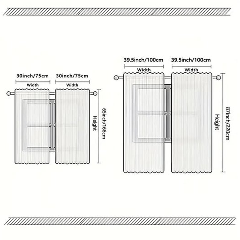 🎅Christmas Window Curtains 2-Piece Set for Home Decor-4