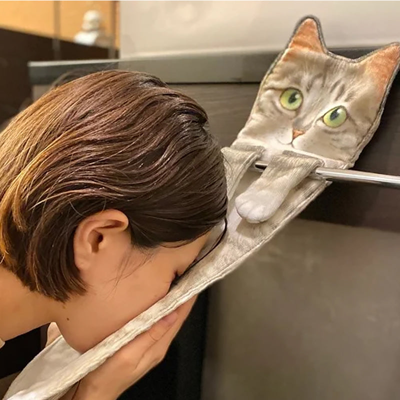 🎁Last Day Promotion 50% OFF✨😺Cute Cat Hand Towel🐾-4