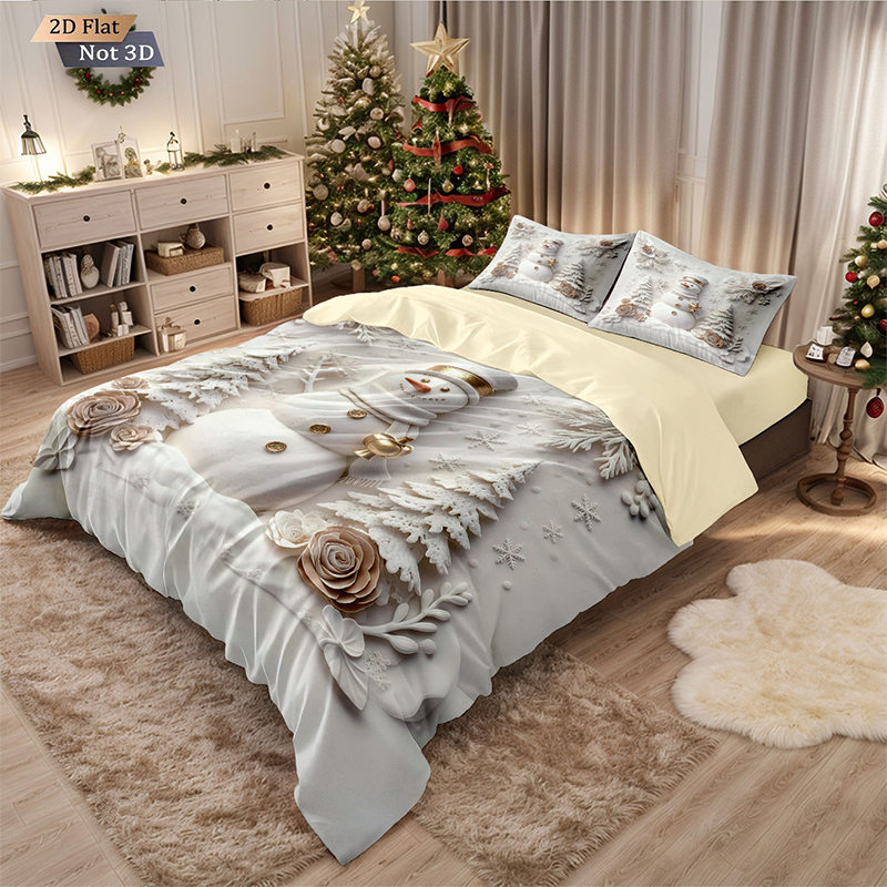 ⏳Limited-time 50% off⏰Festive Christmas 3-Piece Duvet Cover Set🛏️❤️-13