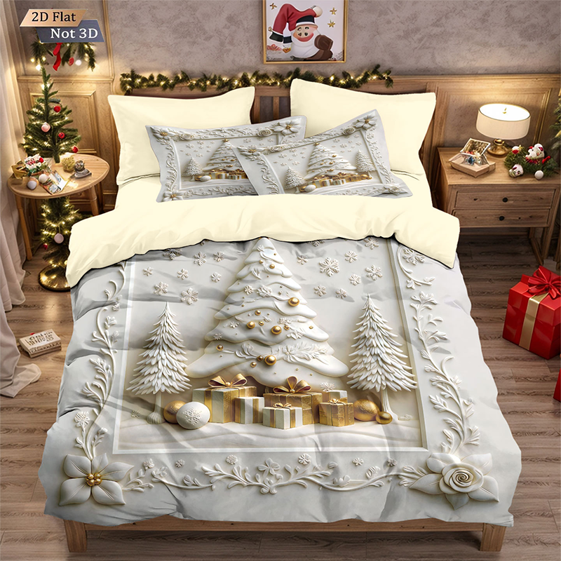 ⏳Limited-time 50% off⏰Festive Christmas 3-Piece Duvet Cover Set🛏️❤️-19