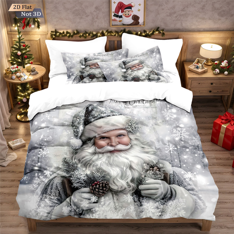 ⏳Limited-time 50% off⏰Festive Christmas 3-Piece Duvet Cover Set🛏️❤️-23