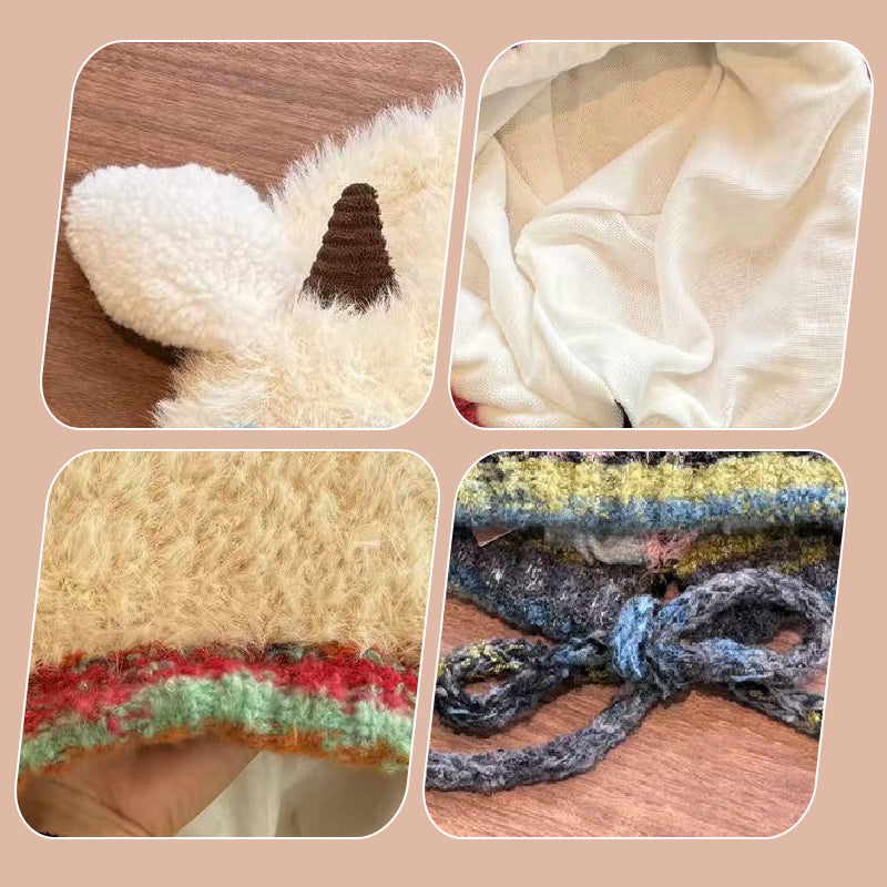 🎁Black Friday limited time promotion🦌 Creative Antler Hat & Bag 2-in-1 – Practical and Adorable 🎄-8