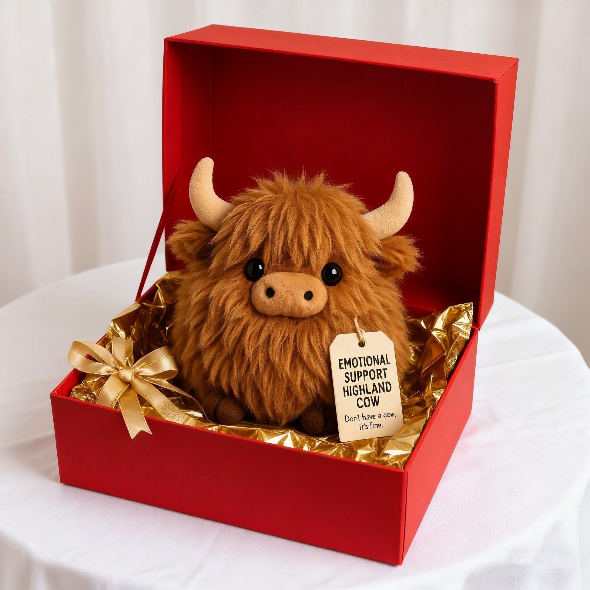 🎅Christmas Pre Sale 50% OFF🎁Emotional Support Highland Cow Plush🎉-2