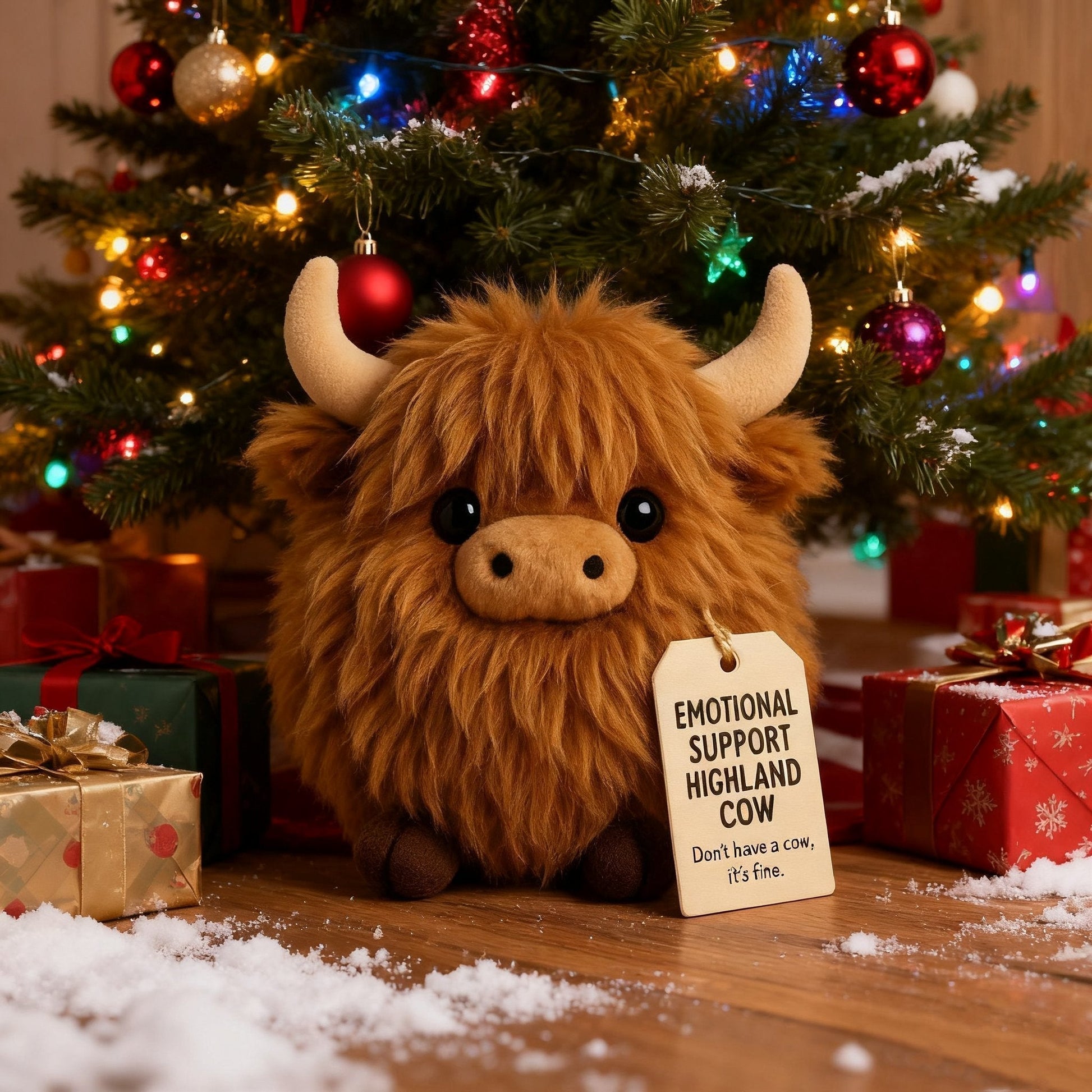 🎅Christmas Pre Sale 50% OFF🎁Emotional Support Highland Cow Plush🎉-4