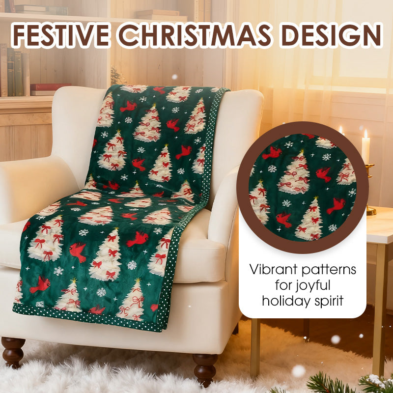 ⏳Limited-time 50% off⏰🎅Christmas Fluffy Cozy Throw Blanket-1