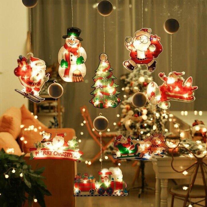 🎅Early Christmas Sale🎄Christmas Window Hanging Lights-1
