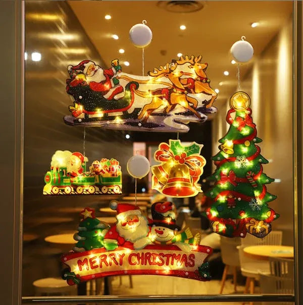 🎅Early Christmas Sale🎄Christmas Window Hanging Lights-6