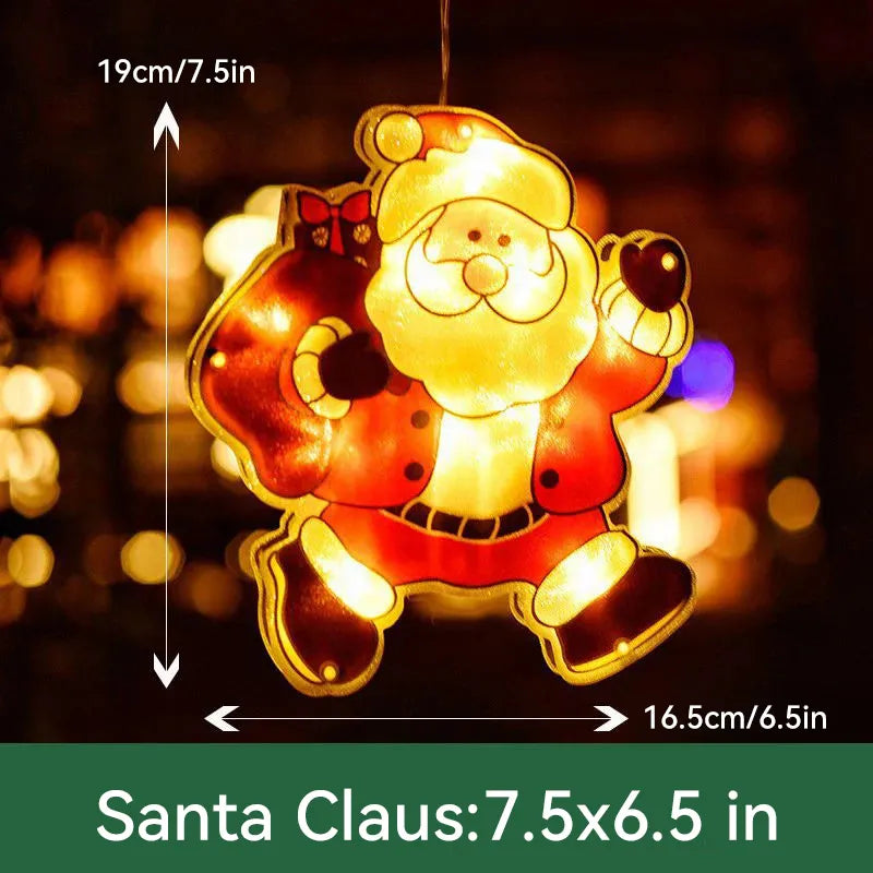 🎅Early Christmas Sale🎄Christmas Window Hanging Lights-12