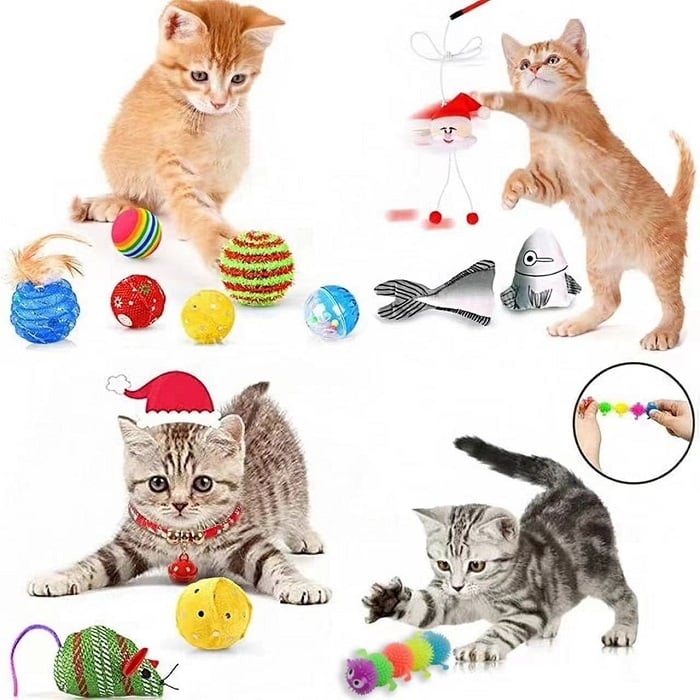 🎄Christmas Sale - 50%OFF🎅😻2025 Christmas Countdown Cat Toys Advent Calendar🎁-4