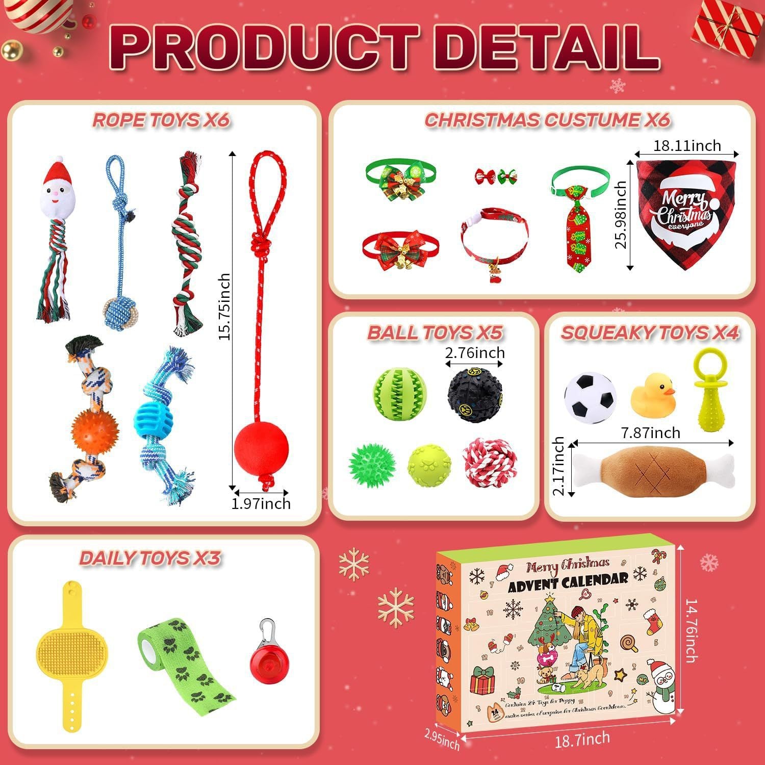 🎄Christmas Sale - 50%OFF🎅😻2025 Christmas Countdown Cat Toys Advent Calendar🎁-10