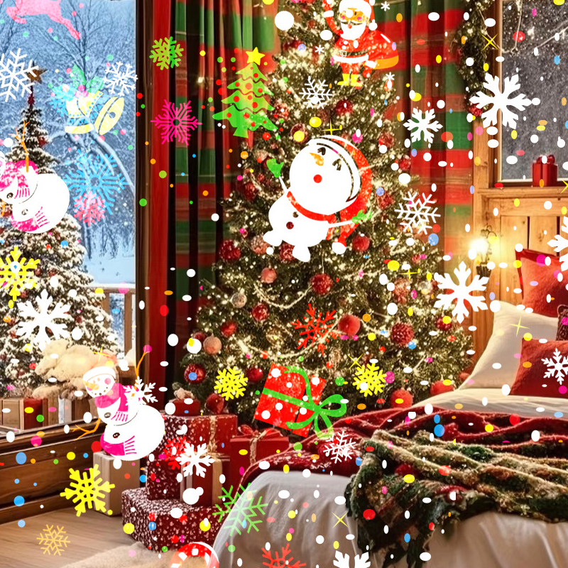 🖤Black Friday topper!✨ Magische Kerst LED Projectielamp – 16 Patronen, USB-Voedings & HD Projectie (Kerstsfeer in Elke Kamer, Binnen & Draagbaar!)-3