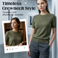 📢 📢New arrival 50% OFF！💥Women's Crew Neck Short Sleeve Knit Top