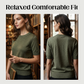 📢 📢New arrival 50% OFF！💥Women's Crew Neck Short Sleeve Knit Top