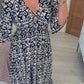 🔥Hot Sale - 48% OFF🔥Bohemian Casual Print V-neck Long Dress( Free Shipping)