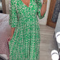 🔥Hot Sale - 48% OFF🔥Bohemian Casual Print V-neck Long Dress( Free Shipping)