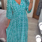 🔥Hot Sale - 48% OFF🔥Bohemian Casual Print V-neck Long Dress( Free Shipping)