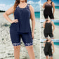 🎉LAST DAY SALE 50% OFF!!👍Women's Plus Size Tankini Swimsuit Set