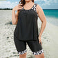 🎉LAST DAY SALE 50% OFF!!👍Women's Plus Size Tankini Swimsuit Set